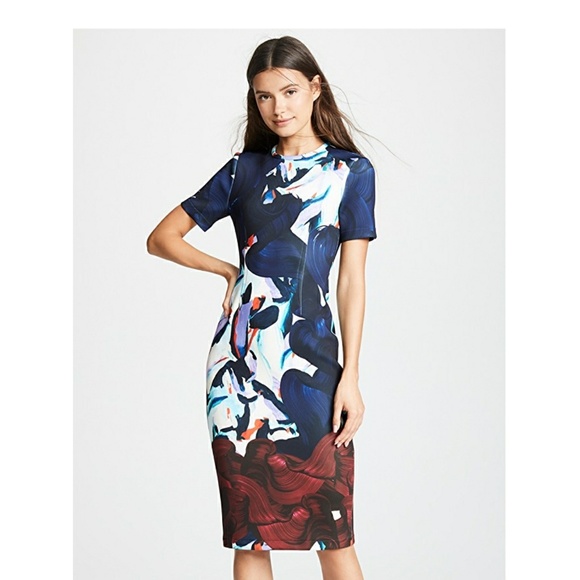 Yigal Azrouel Printed Scuba Dress Sold Out - Picture 3 of 8